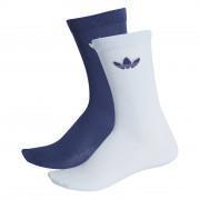 Socks adidas originals mi-mollet Trefoil Thin (2 paires)